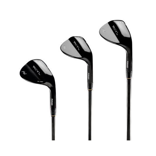 RIVL Golf 3-Wedge Bundle (50°, 54°, 58° - Black)